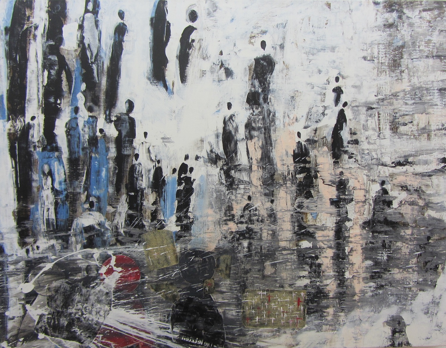 Spielfiguren Acryl 130 x 100 cm 2010 1